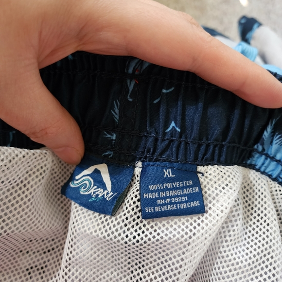 Kanu Surf Men's Harbor Swim Trunks XL Navy Polyester Lightweight Quick Dry Beach - Picture 5 of 12